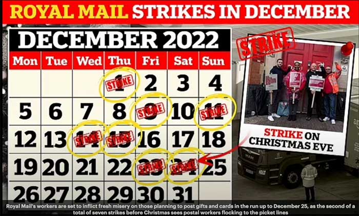 December Disaster - Royal Mail Strikes