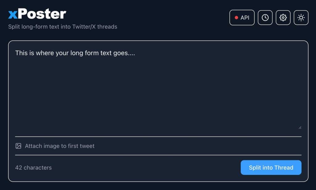 twitter thread splitter