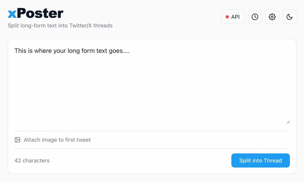 twitter thread splitter
